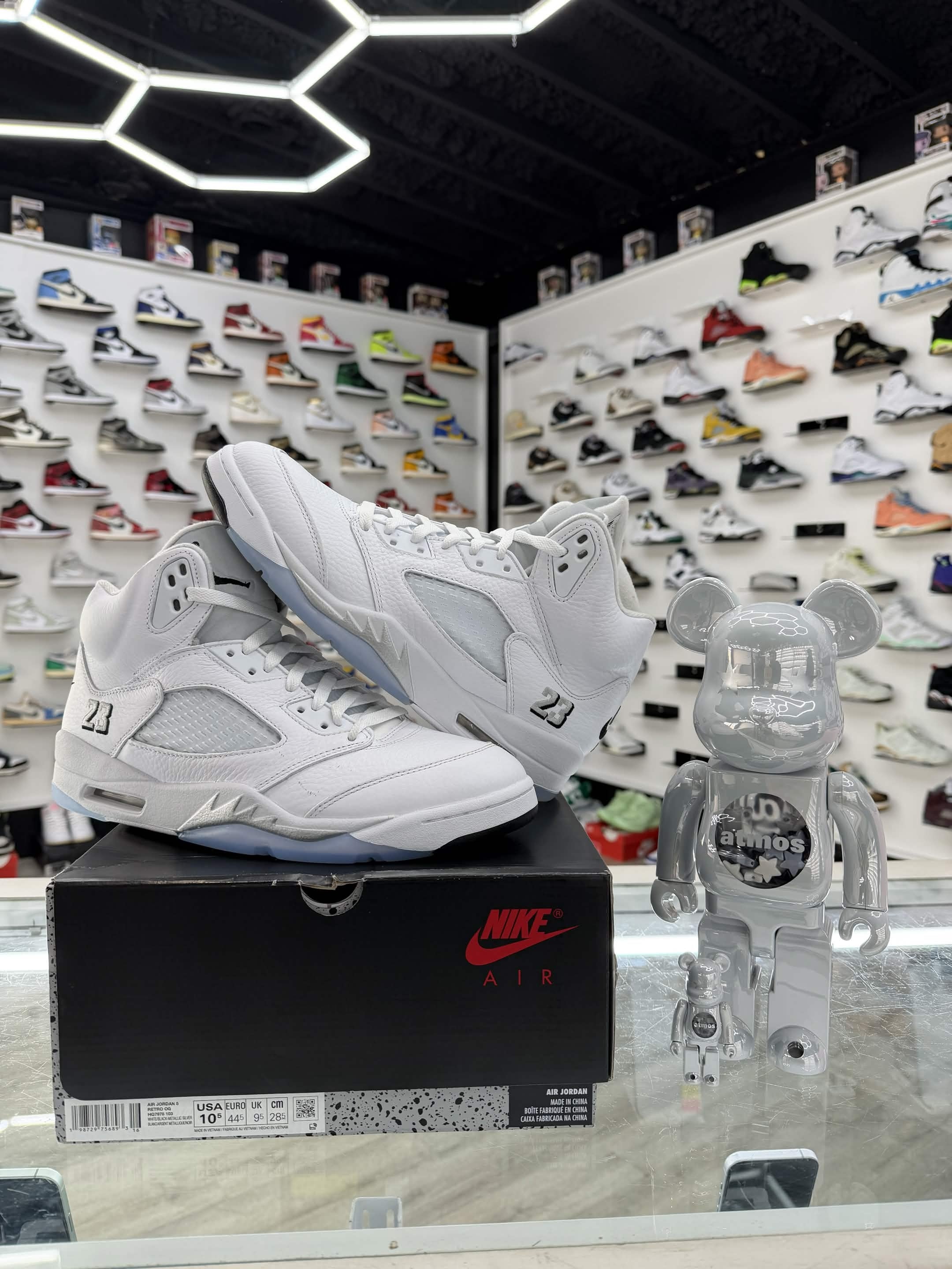 Jordan 5 Retro White Metallic Men's